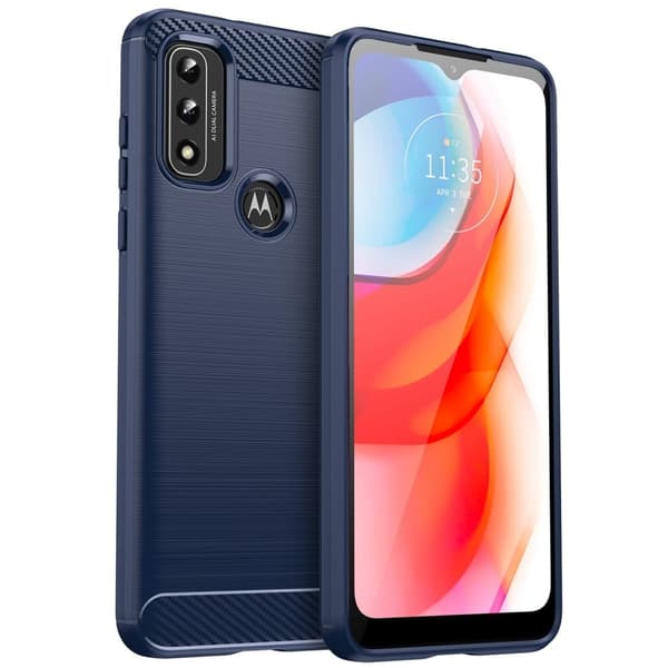 Carbon Flex Motorola Moto G Play (2022) cover - Blå Blue