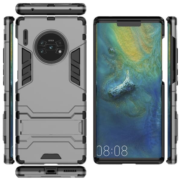Kule Guard Huawei Mate 30 Pro Etui - Grå Silver grey