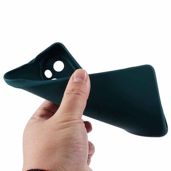 Mikrofiberforet blødt gummi Honor 100 Pro cover - Militærgrøn Green