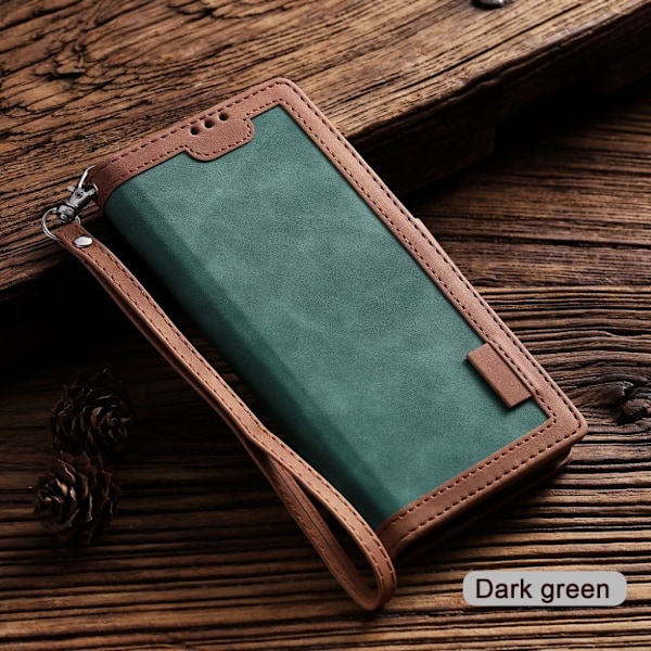 Suburbian läder Samsung Galaxy A10 fodral - Grön Grön