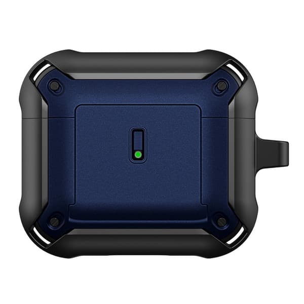AirPods 3 tofarget deksel - Svart / Blå Blue