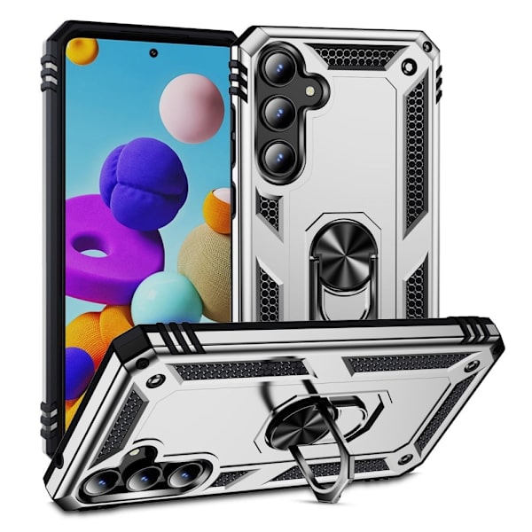 Bofink Combat Samsung Galaxy A35 deksel - Sølv Silver grey