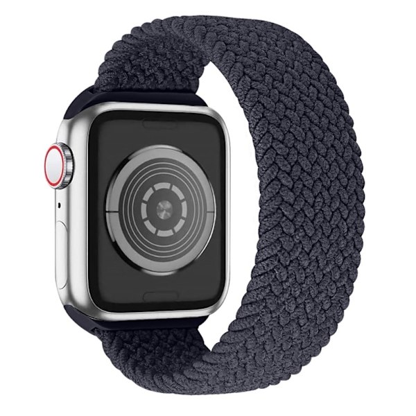 Apple Watch Series 8 (41mm) joustava kudottu kellonhihna - Charcoal / Koko: Xl Black