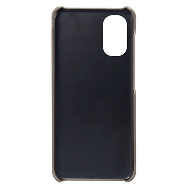 Dual Card Motorola Moto E32 kotelot - Harmaa Silver grey