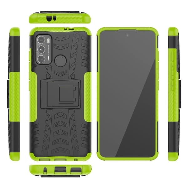 Offroad Suojakotelo Motorola Moto G60 - Vihreä Green
