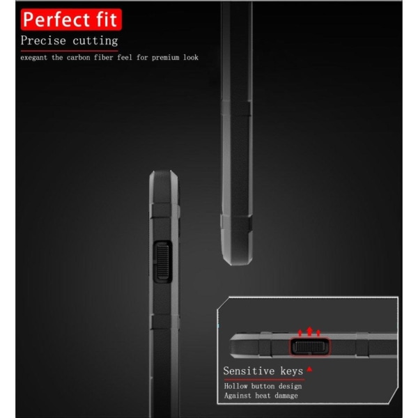 Rugged Shield cover - Huawei P40 Lite / Nova 6 SE - Sort Black