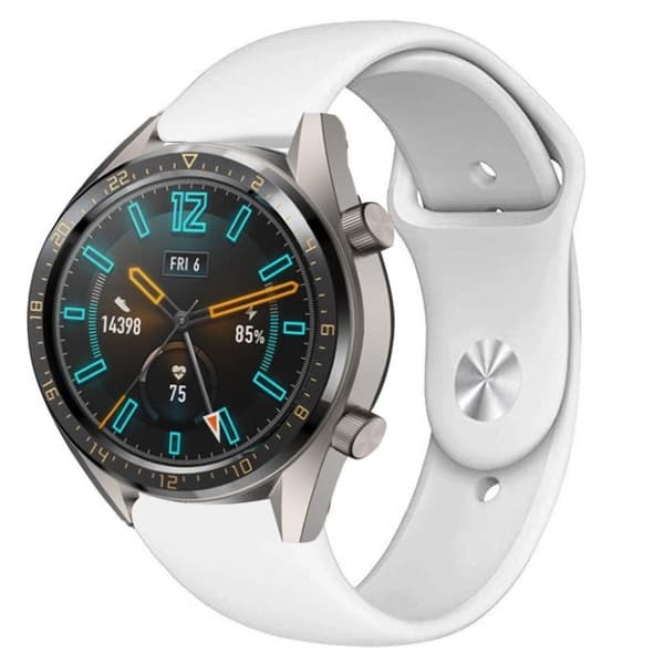 Huawei Watch GT 2 46mm silikoneurrem - Hvid White