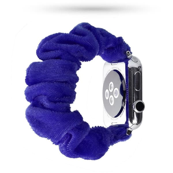 Apple Watch Series 5 40mm mönster trasa klockarmband - blå Blå