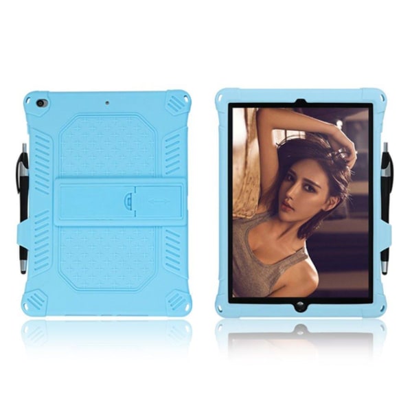 Stødsikkert, blødt silikoneetui med ophængningsline iPad 10.2 (2 Blue