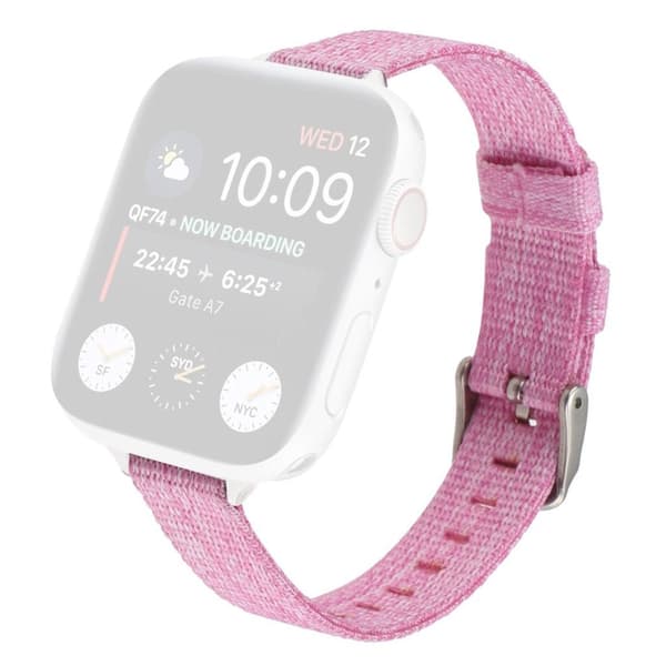 Apple Watch Series 6 / 5 44mm nylon urrem - Lyserød Pink