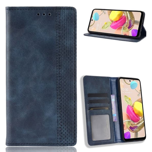 Bofink Vintage LG K42 læder etui - blå Blue