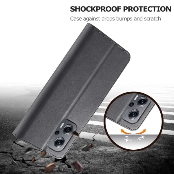 LC.Imeeke läder Xiaomi Redmi Note 11E / Xiaomi Poco M5 / Xiaomi Poco M4 5G / Xiaomi Redmi 10 Prime Plus 5G / Xiaomi Redmi 11 Prime 5G fodral - Svart Svart