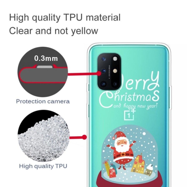 Christmas OnePlus 8T etui - Crystal Ball Ornament Multicolor