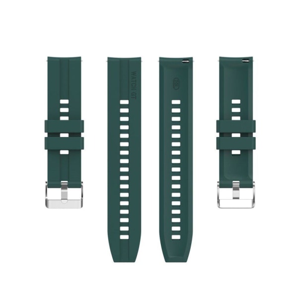22mm Universal silicone watch strap - Blackish Green Grön