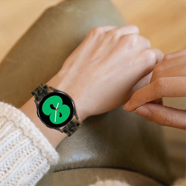 20 mm resin urrem til Amazfit-ur med spænde i rustfrit stål - Mat Armygrøn Green