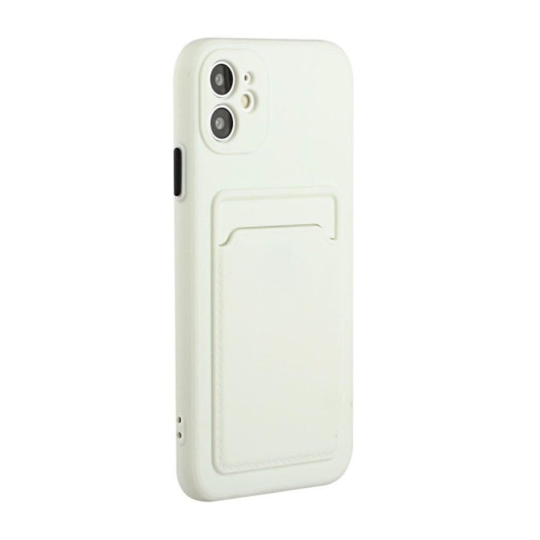 Card Holder Suojakuori For iPhone 12 Mini - Valkoinen White