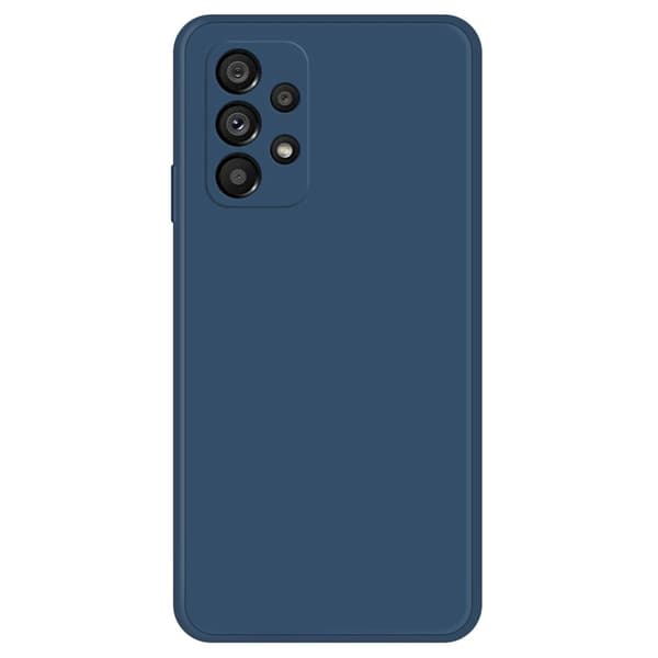 Avfaset gummiert anti-falldeksel for Samsung Galaxy A53 5G - Mørkeblå Blue