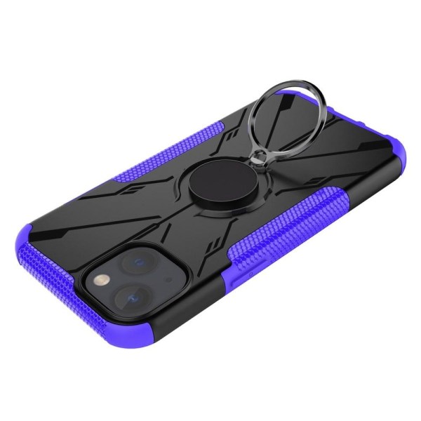 iPhone 13 mini 5,4 tommer Ring Kickstand Design Bumpresistent and Flexible 2-i-1 telefonbagcover Drop Resistant Protective Case - Lilla Purple