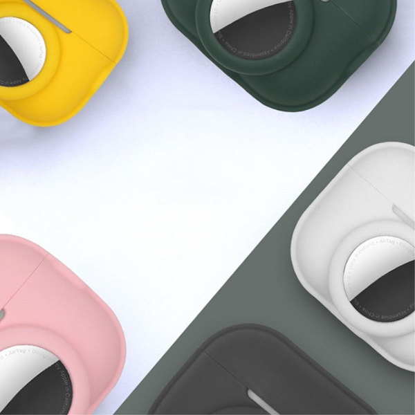 AirPods Pro 2 / AirTags silikonikotelo hihnalla - Yövalo Vihreä Green