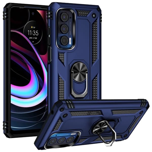Bofink Combat Motorola Edge (2021) Suojakotelo - Sininen Blue