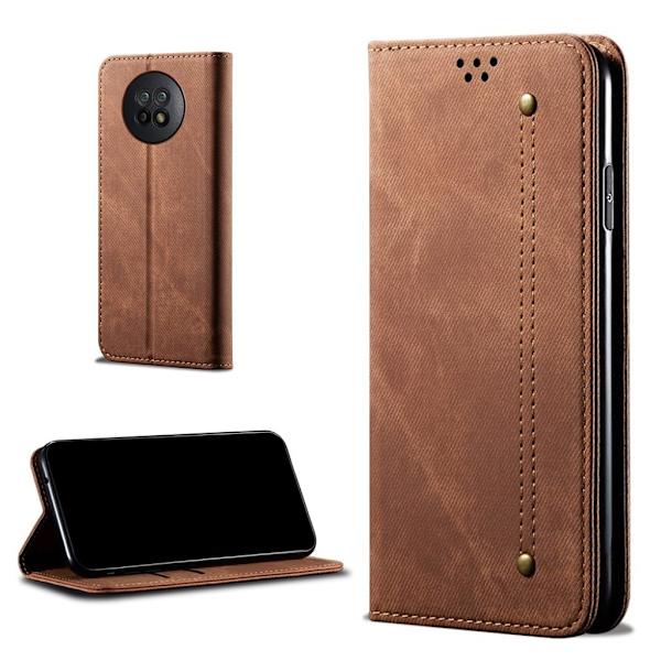 Jeans Xiaomi Redmi Note 9 5G Flippetui - Brun Brown