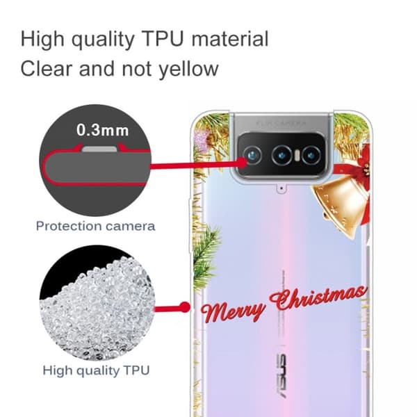 Joulu ASUS Zenfone 7 Pro tapauksessa - Holly Ja Kello Gold
