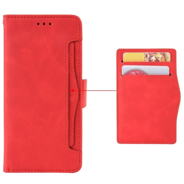 Modernt Samsung Galaxy Xcover 6 Pro fodral med plånbok - Röd Röd
