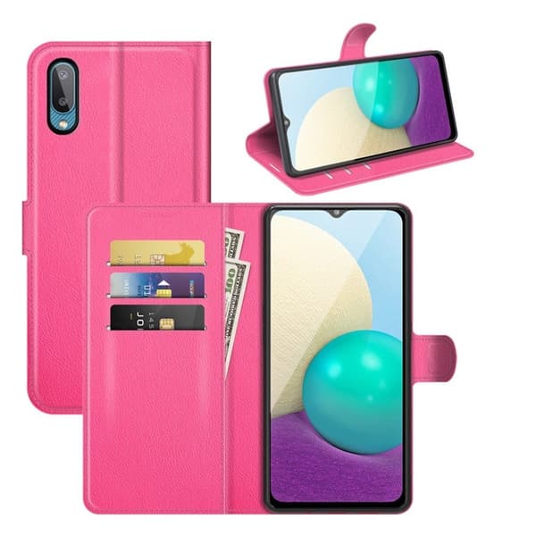 Classic Samsung Galaxy A02 Flippetui - Rose Pink