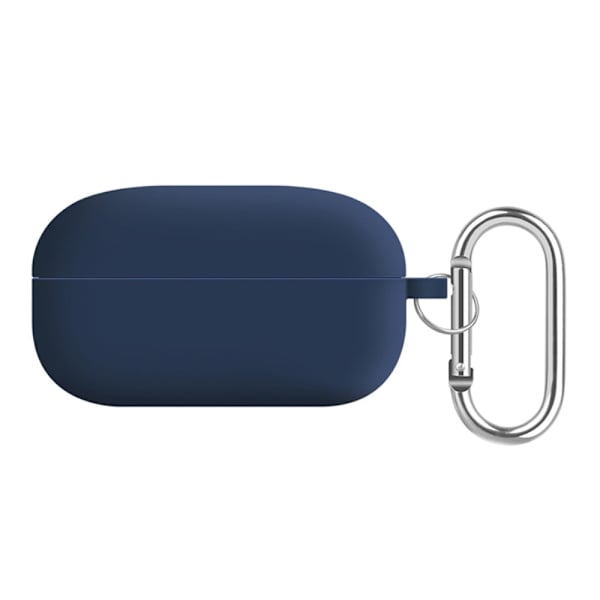 Samsung Galaxy Buds2 Pro / Buds Pro / Live silikonskydd med nyckelring - Midnattsblå Blå