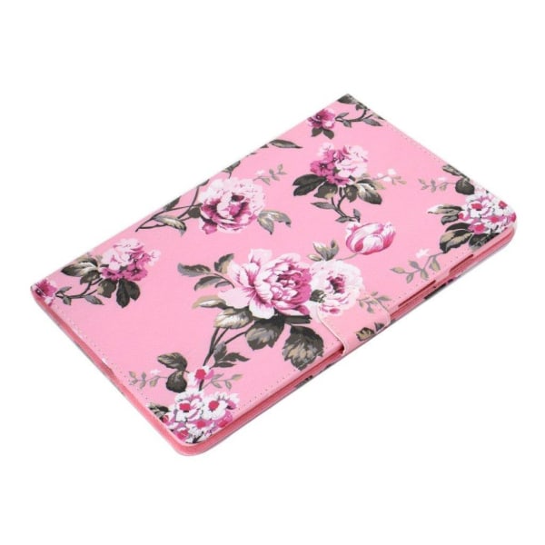 Samsung Galaxy Tab S5e pattern leather case - Flower Rosa