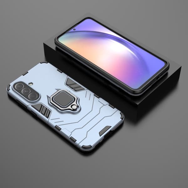 Iskunkestävä Samsung Galaxy A56 Panther-kuoret - Sininen Blue