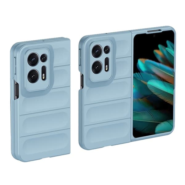 Deksel med mykt grep for Oppo Find N2 - Himmelblå Blue