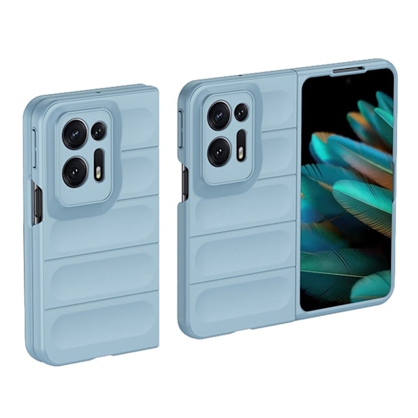 Mjukt greppformat Oppo Find N2 skal - Blå Blå