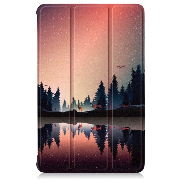 Lenovo Tab P11 tri-fold patterned leather flip case - Starry Sky multifärg