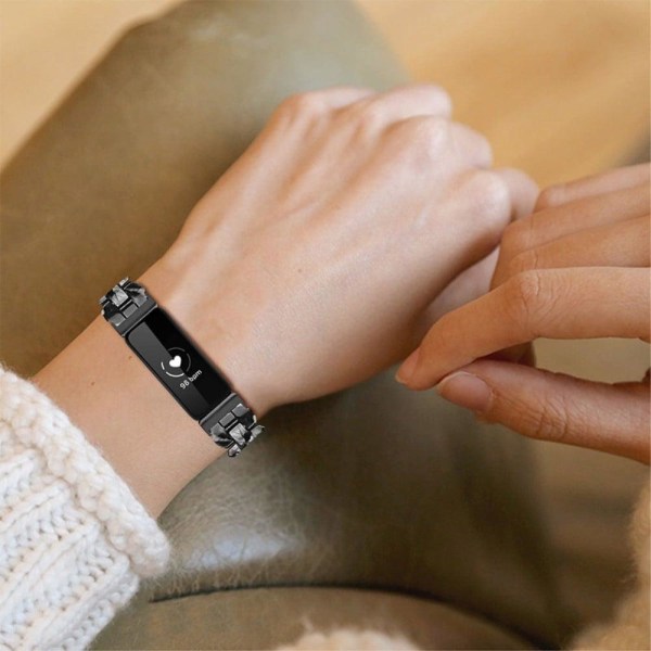 Fitbit Inspire 2 / Inspire HR oval resign watch strap - Black Svart