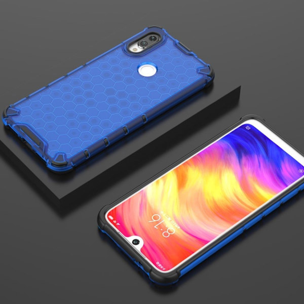 Bofink Honeycomb Xiaomi Redmi Note 7 cover - Blå Blue