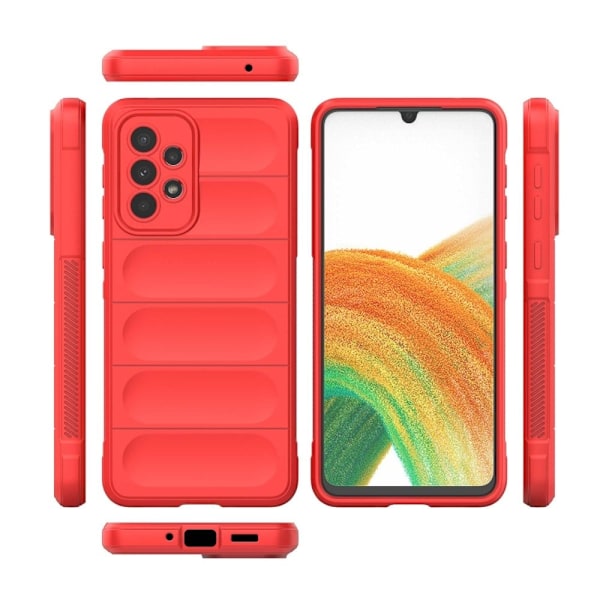 Mjukt greppformat Samsung Galaxy A53 5G skal - Röd Röd