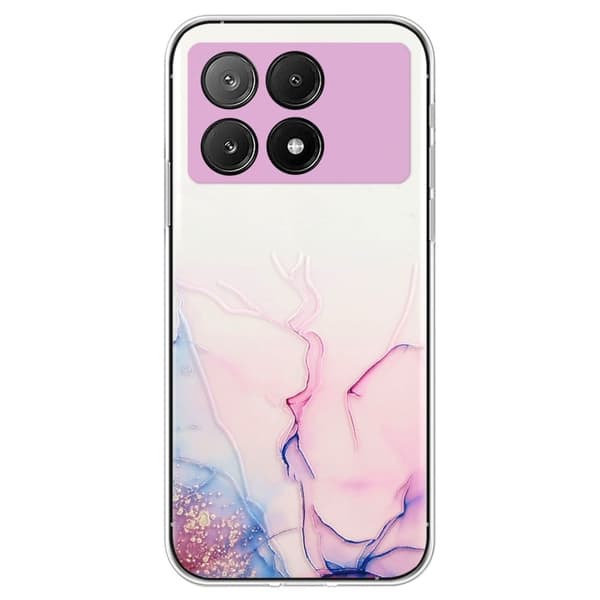 Marmordesign Xiaomi Redmi K70E / Xiaomi Poco X6 Pro deksel - Rosa Pink