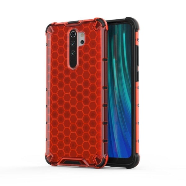 Bofink Honeycomb Xiaomi Redmi Note 8 Pro cover - Rød Red