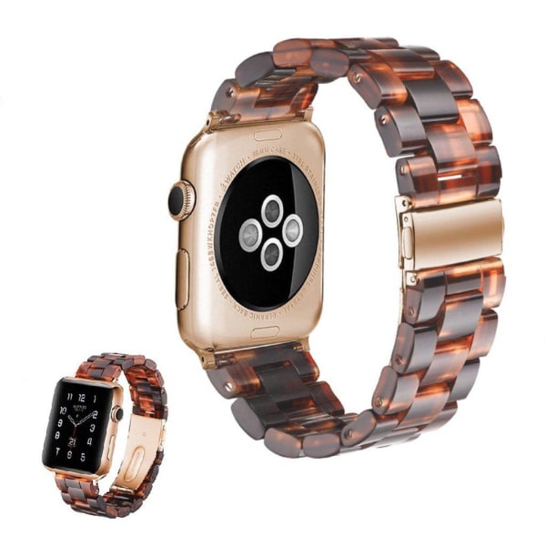 Apple Watch Series 5 40mm pitch themed klockarmband - orange / svart multifärg