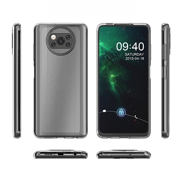 Ultrasmalt transparent fodral för Xiaomi Poco X3 / X3 NFC / X3 Pro Transparent
