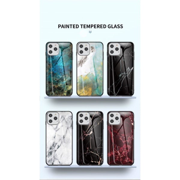 Fantasy Marble iPhone 12 / 12 Pro kuoret - Musta Black