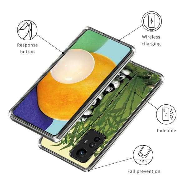 Deco Xiaomi Redmi Note 12S skal - Stapling Av Pandor Grön