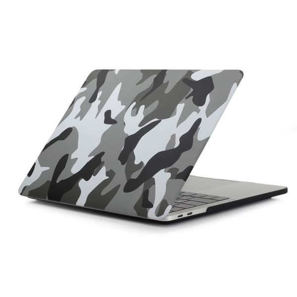 Macbook Pro 15.4-tum 2016 med touch (A1707) skyddsskal plast tryck på - Kamoflage grå Silvergrå