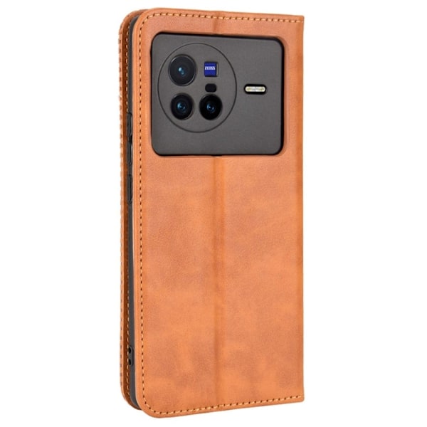Bofink Vintage Vivo X80 Læder Etui - Brun Brown