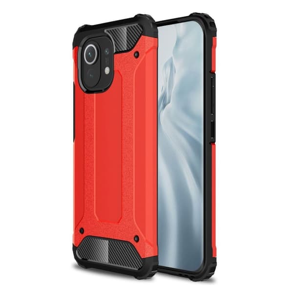 Armour Guard Xiaomi Mi 11 skal - Röd Röd