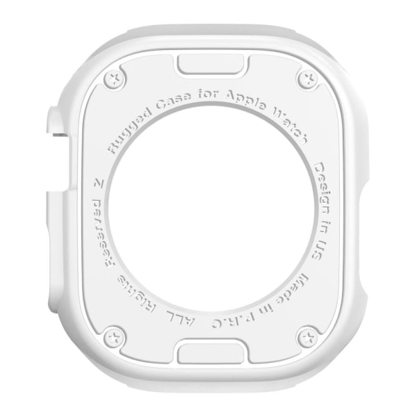 Apple Watch Ultra cabon fiber style cover - White Vit