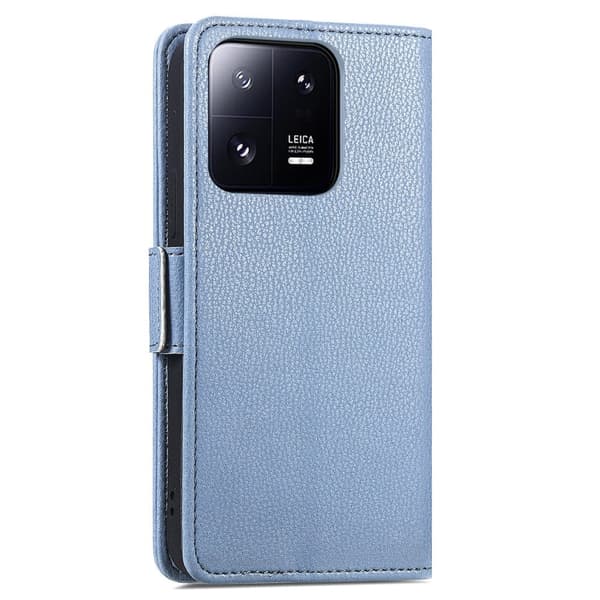 Glatt og tynt premium PU-skinnetui for Xiaomi 13 Pro - Blå Blue