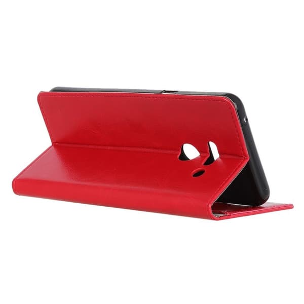 Crazy Horse LG G8 Thinq Skinnetui - Rød Red