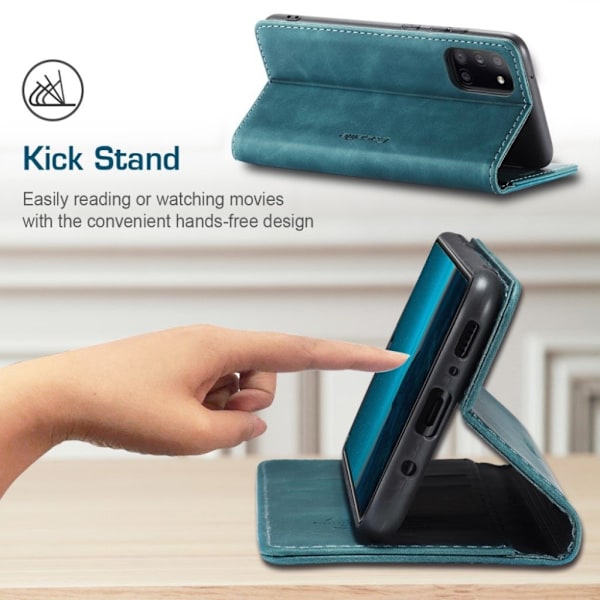 CaseMe Samsung Galaxy A31 vintage-kotelo - Vihreä Green